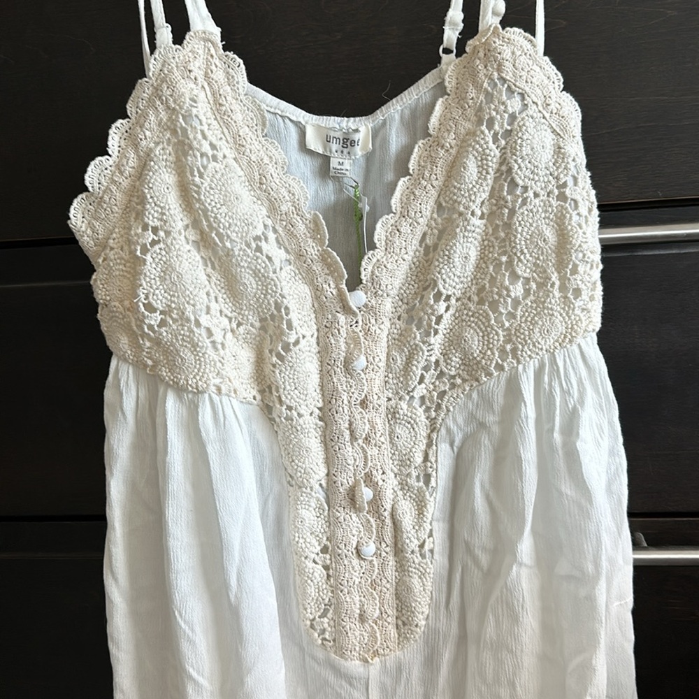 Crochet slip dress